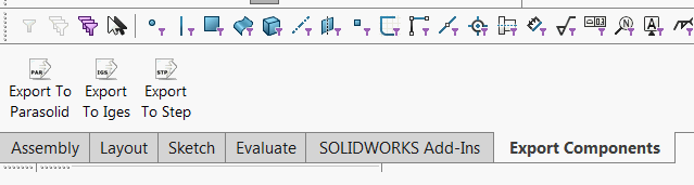 Commands added to command tab box