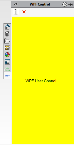 Custom controls rendered in Task Pane