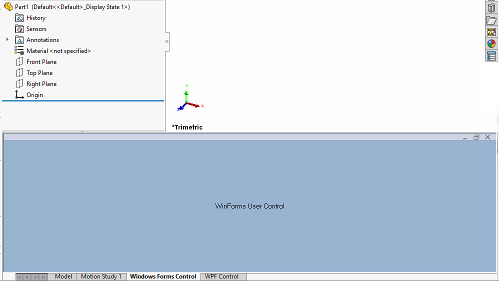 Custom Model View Manager Tab